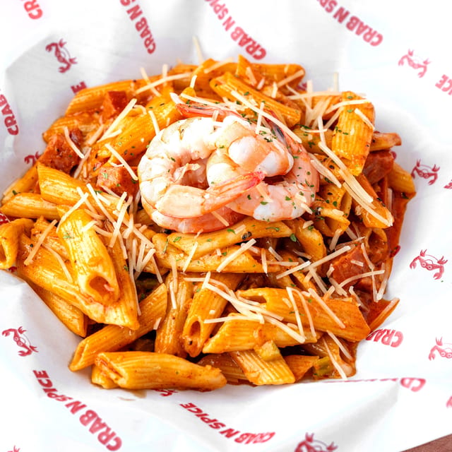 Cajun Pasta w/ Shrimp.