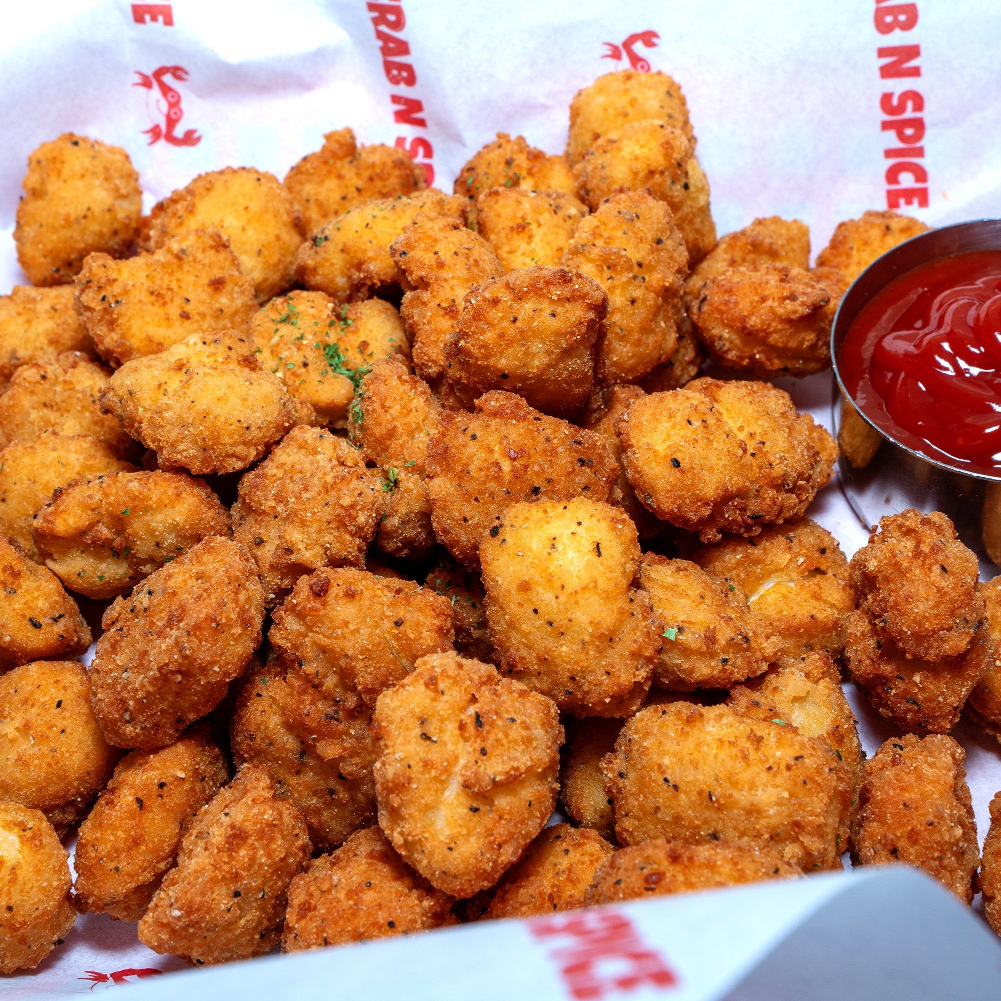 Popcorn Chicken Basket.