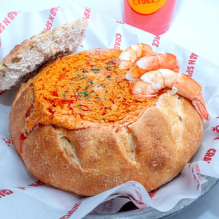 Captain Chowder Bread Bowl With Shrimp