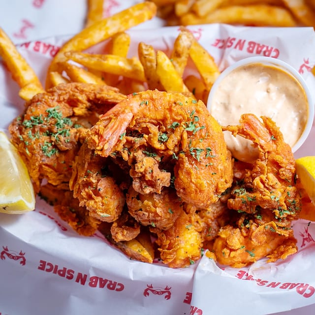 Shrimp & Fries Basket.