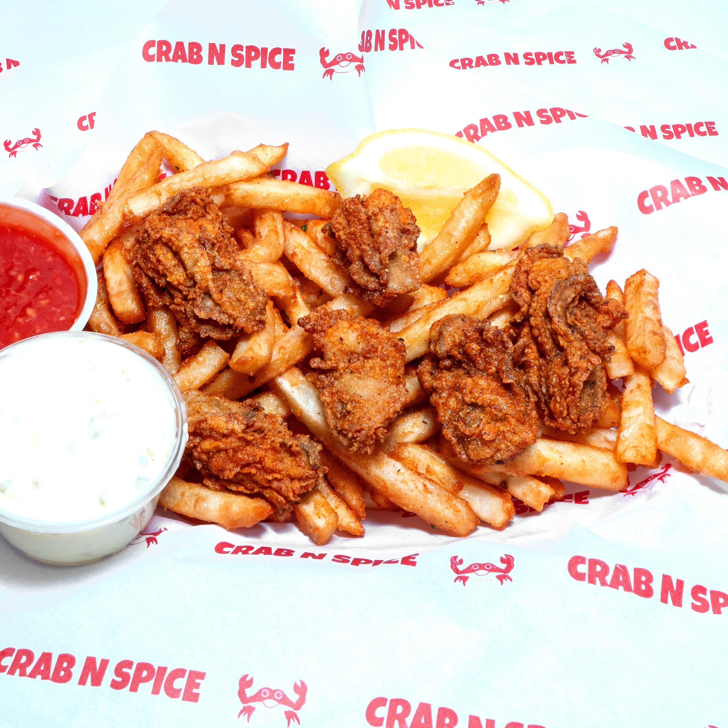 Fried Oyster & Fries.